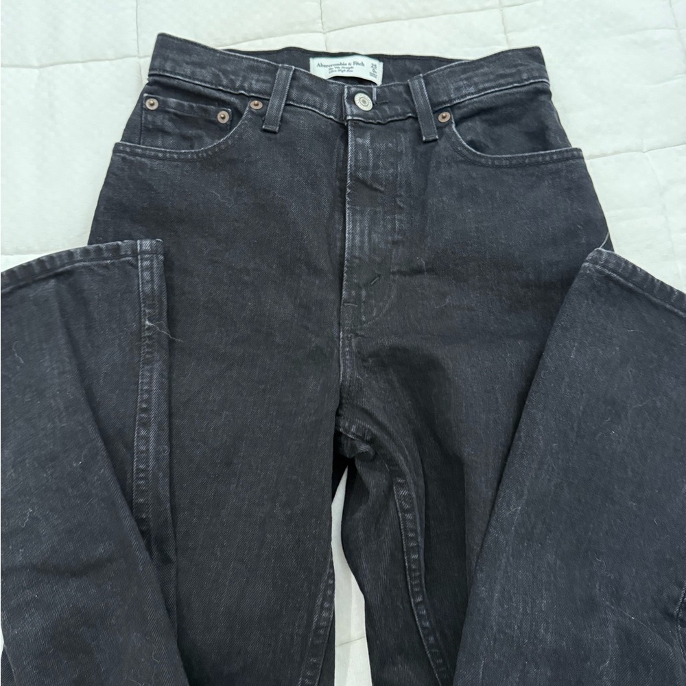 Abercrombie & Fitch Dark Gray Straight Jeans